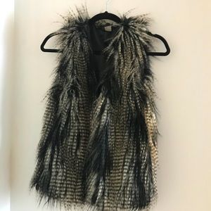 H&M faux fur vest